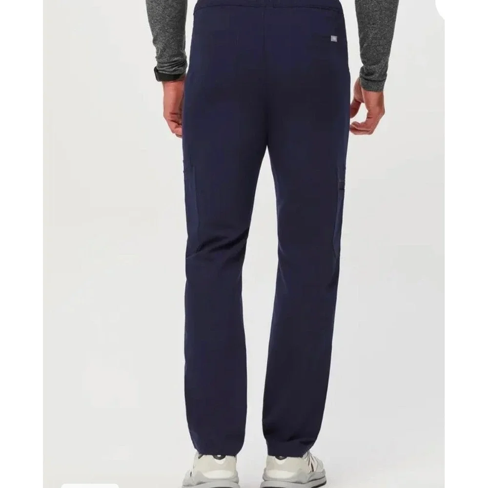 FIGS Cairo Zip Fly Scrub Pant Mens Large Cargo Pocket Medical Workwear Hospital